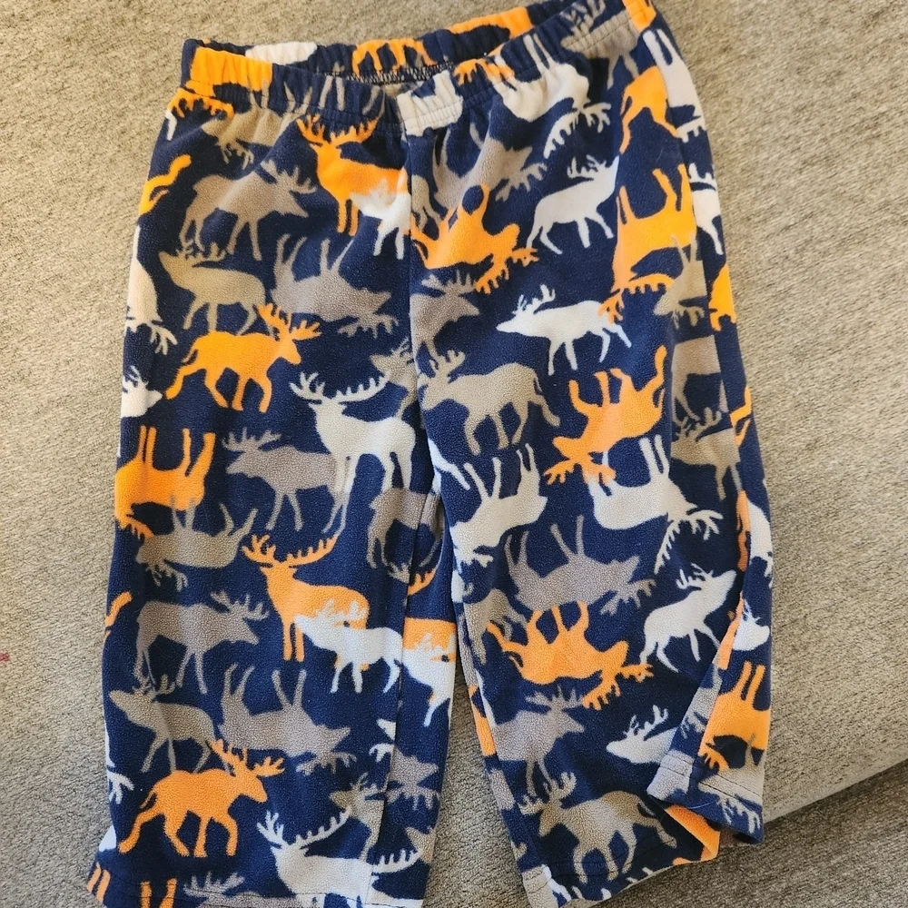 Carter's Kids Pajama Bottoms with Animal Print in Blue and Orange
